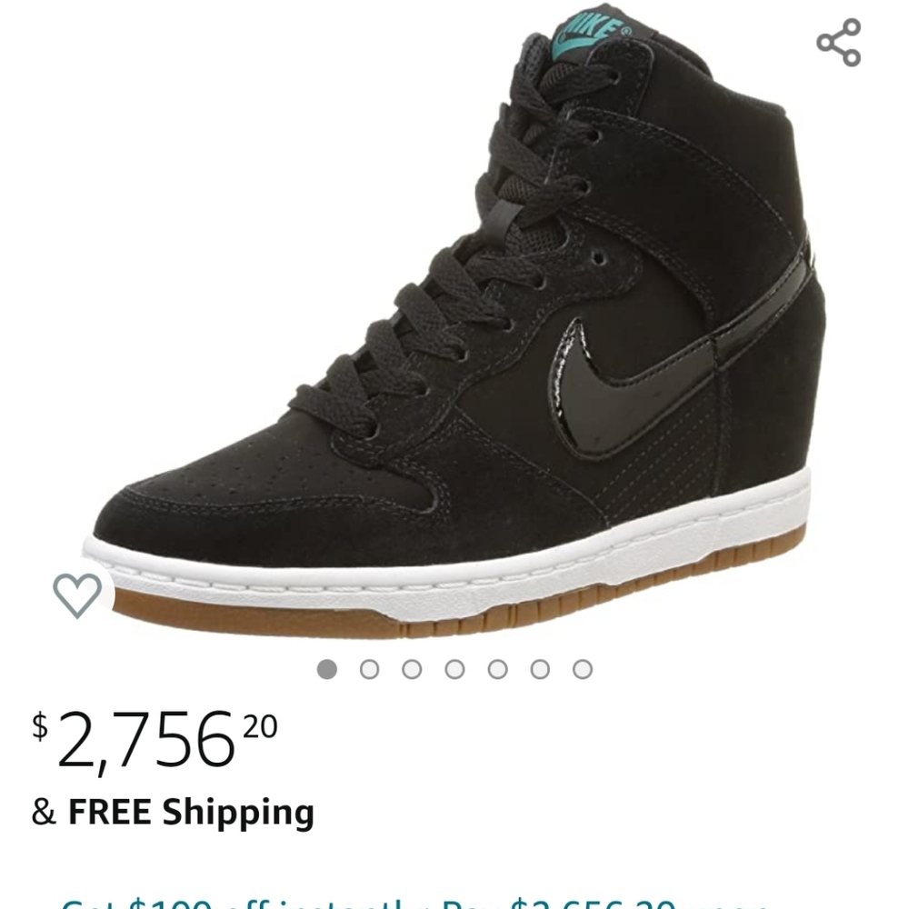 Nike Dunk Sky Hi Black Gum (W) size 8.5